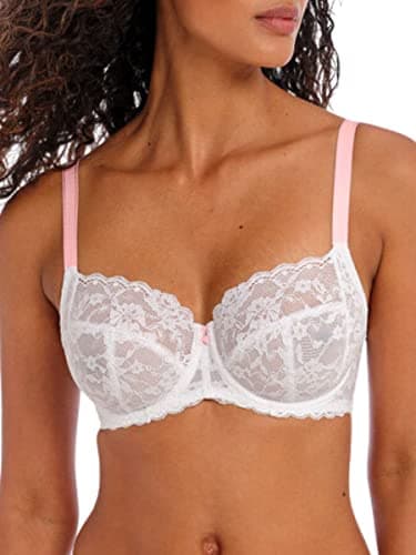 Image of Freya Women's Offbeat Underwire Side Support Bra, White, 30E
