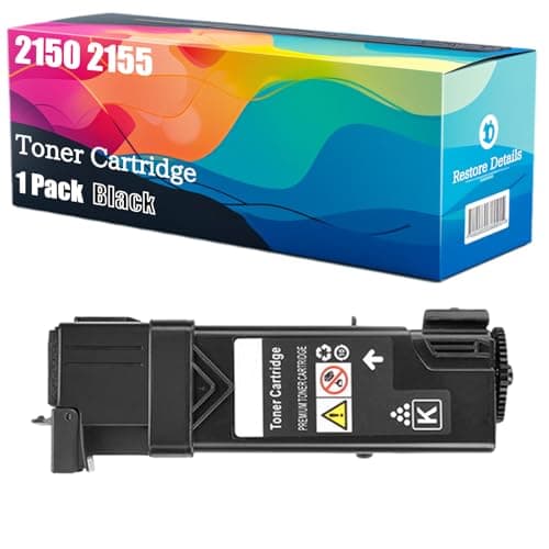 Image of High Yield 2150 2155 3JVHD 9M2WC NT6X2 593-11039 Toner Cartridge Compatible for Dell 2150cdn 2150cn 2155cdn 2155cn Printer, Unleash High-Definition Printing, Achieving 1200 Pages (Black)