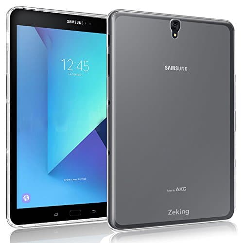 Image of Samsung Galaxy Tab S3 9.7 Case, Zeking Ultra Slim Thin Anti-Scratch TPU Rubber Soft Skin Silicone Premium Protective Case Cover Samsung Galaxy Tab S3 9.7 T820 / T825 (Transparent)