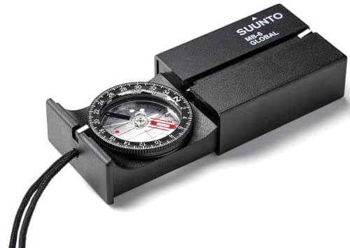 Image of SUNNTO MB-6 Global Compass, Sighting Matchbox Compass with Clinometer, Adventure/Hiking Compass, Adjustable Declination & Luminous Markings