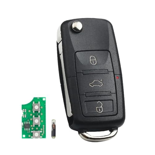 Image of 1K0959753G 3 Buttons For VW Remote Key Fob for Volkswagen VW Golf Jetta Caddy Tiguan Eos Golf Plus Touran VW Eos Seat Altea with ID48 chip Replace or Add Skoda Octavia Key Fob