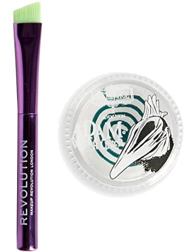 Image of Revolution Beetlejuice- ADAM Cake Eyeliner - Green and White Swirl - Water Activated - With Angled Brush
