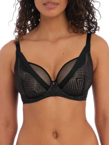 Image of Freya Women's Tailored Underwire High Apex Bra, Black, 38DD