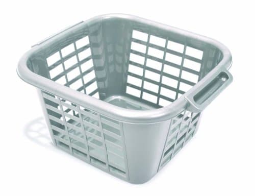 Image of ADDIS 505977 24 Litre Square Laundry Basket, Metallic