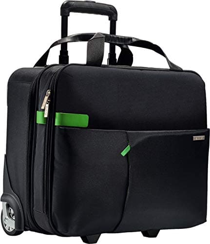 Image of Leitz 2 Wheeled Light-Weight Hand Luggage Trolley Smart Traveller Range, Black