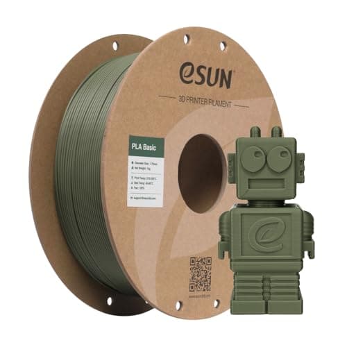 Image of eSUN PLA Filament 1.75mm, PLA Basic Dimensional Accuracy +/- 0.05mm, 1KG Spool (2.2 LBS) Speedy Filament for 3D Printers,Olive Green