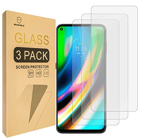 Image of Mr.Shield Screen Protector For Motorola (MOTO G9 Plus) [Tempered Glass] [9H Hardness] [3-Pack] Screen Protector