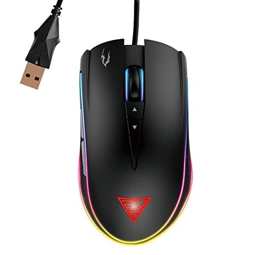 Image of GAMDIAS ZEUS M1 Optical Gaming Mouse with 7000 DPI Sensor, 8 Programmable Buttons and Double RGB Streaming Lighting - Black