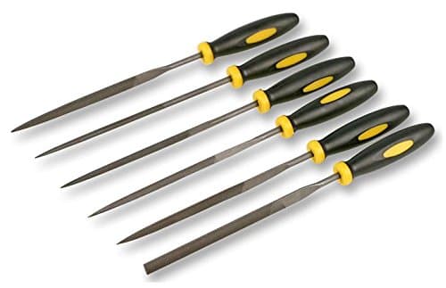Image of DURATOOL 6-Piece Needle File Set, 5.5" (140mm) with Cushion Grip & Carry Case – Precision Metal & Wood Filing Tools