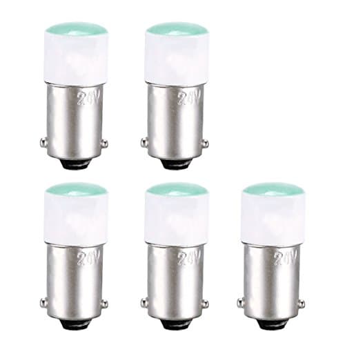 Image of sourcing map LED Bulbs 24V, Dashboard Light Green, BA9s Base Bulb 5Pcs