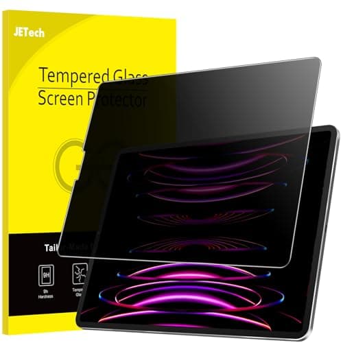 Image of JETech Privacy Screen Protector for iPad Air 5/4 10.9-Inch (2022/2020, 5th/4th Generation) and iPad Pro 11-Inch (2022/2021/2020/2018 Model), Anti-Spy Tempered Glass Film, 1 Pack