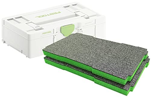 Image of Shadow Foam Systainer SYS3 L Foam Inserts [Twin Pack] Cut and Peel Foam Inserts for Festool and TANOS SYS3 L Systainers | Tool Organisation, Kaizen, 5s, Tool Storage & Storage Boxes (30mm, Green)