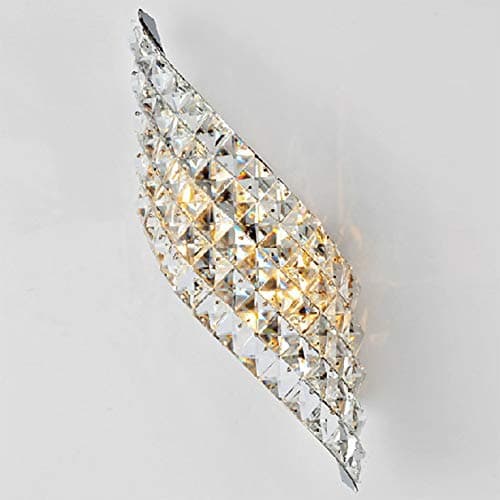 Image of AIRUI Crystal Wall Light Modern Luxury G4 LED Wall Lamp Sconce Contemporary Indoor Wall Lighting For Living Room Bedroom Hallway,Left-5W