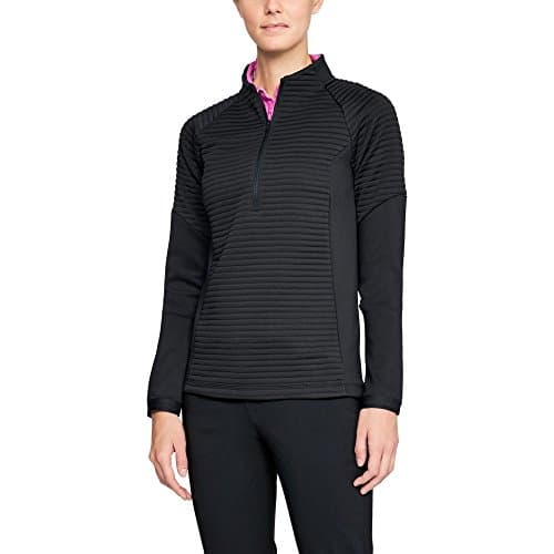 Image of Under Armour Ladies Storm Daytona Quarter Zip Pullover Ladies Black/Black Small