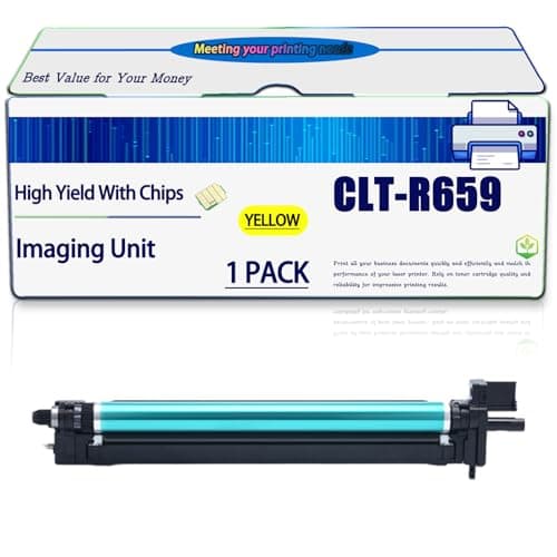 Image of Compatible for Samsung CLT-R659 Imaging Unit Work for CLX-8640ND CLX-8650ND Printers, High Yield 50000 Pages, with Chip (1 Pack Yellow)