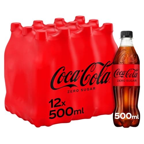 Image of Coca Cola Zero Sugar 12 x 500ml PET, Black