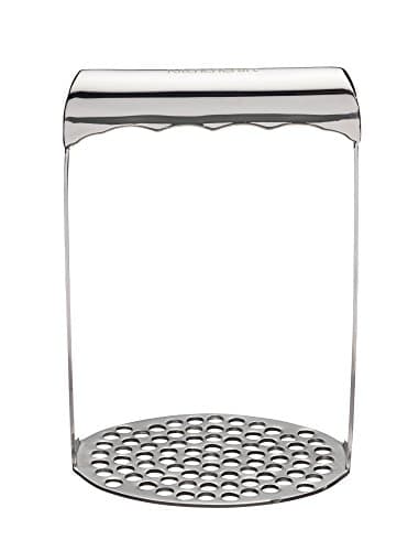 Image of KitchenCraft Short-Handled Round Potato Masher, 7 x 11 x 16 cm (3" x 4.5" x 6.5")
