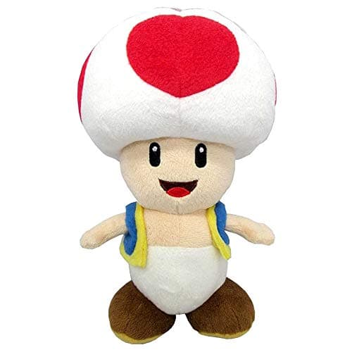 Image of Super Mario Sanei Toad 20cm Plush Officially Licensed