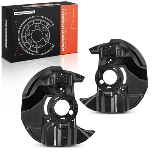 Image of Frankberg 2x Brake Dust Shield Brake Disc Cover Front Axle Compatible with 3 Series E46 325 330 2.5L 2.9L 3.0L 1999-2005 3 Series Coupe E46 330 Cd 330 Ci 3.0L 2000-2006 Replace# 34116759787
