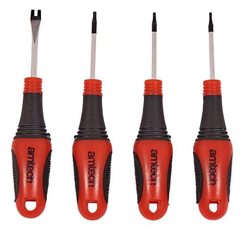 Image of Amtech L0035 Go Through Screwdriver Set, Clear, 5-Piece