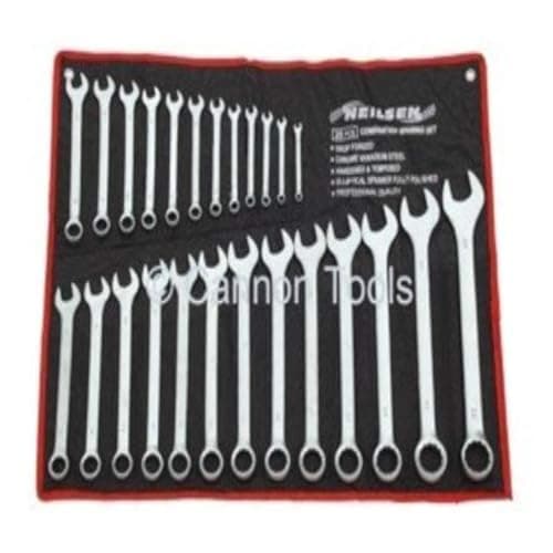 Image of Neilsen CT0795-25pc Combination Spanner Set 6–32mm, Chrome Vanadium | Satin Finish | Ideal for Garage, Workshop and Maintenance Use