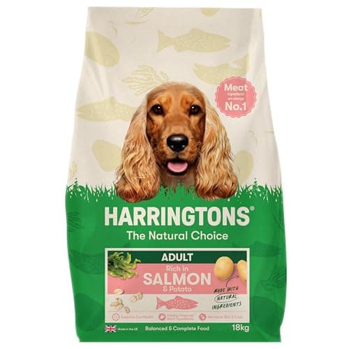 Image of Harringtons Complete Dry Adult Dog Food Salmon & Potato 18kg - Made with All Natural Ingredients (Packaging may vary)
