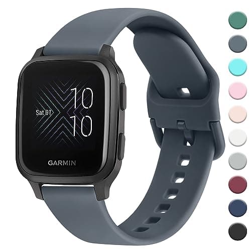 Image of Strap Compatible with Garmin Venu Sq Music Strap, 20mm Soft Silicone Strap Replacement Wristband for Garmin Venu Sq Music/Garmin Venu Sq/Garmin Venu/Garmin Venu 2 Plus, Silicone