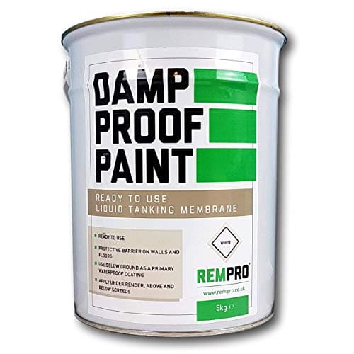 Image of Rempro 5kg White Damp Proof Paint - Internal & External Liquid DPM for Water & Vapour Membrane Proofing Applications