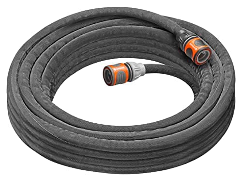 Image of Gardena Liano Life Textile Hose 1/2 inch, 10 m: Highly flexible textile garden hose, with PVC inner tube, no kinking, lightweight, weather-resistant (18440-20)