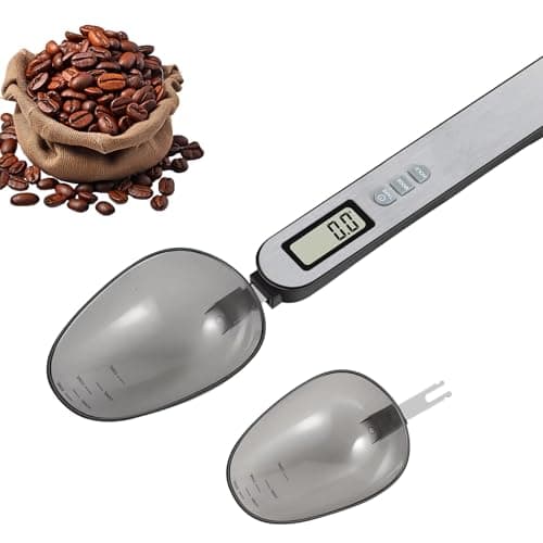 Image of JIEYUCHU Electronic Measuring Spoon, Kitchen Digital Spoon Scale 0.1g to 500g Precision with LCD Display Scale, Removable Washable Mini Kitchen Scales for Baking Seasoning Flour Loose Tea
