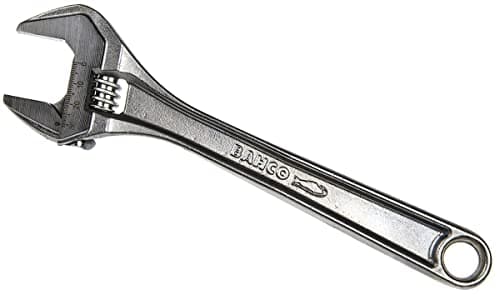 Image of Bahco 80 Series 250mm Adjustable Wrench Chrome Plated Tapered Jaws I-Section Handle