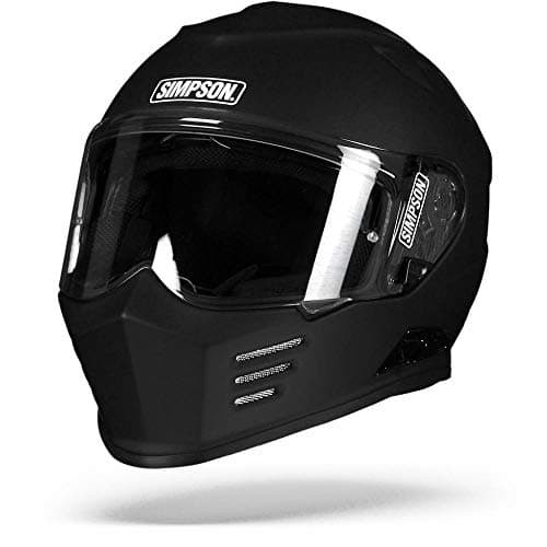 Image of SIMPSON VENOM SOLID MATT BLACK FULL FACE HELMET M