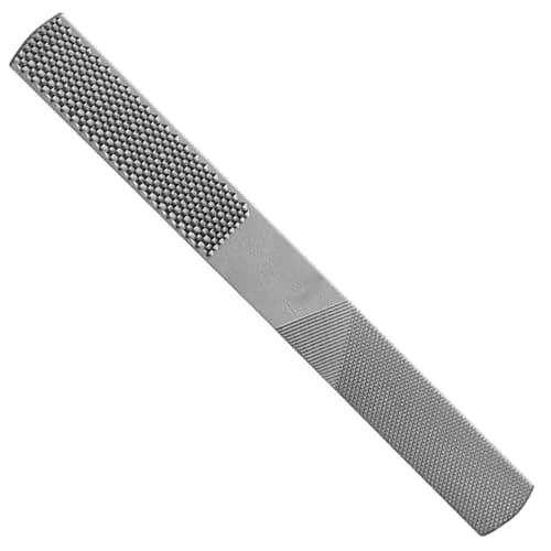 Image of 4-in-1 Half Round Flat Rasp - 8 Inch Carbon Steel Wood Rasp for Shaping Wood, Leather, Plastic & Metal - Multi-Purpose Hand Files for Carpenters, DIY & Repair Projects