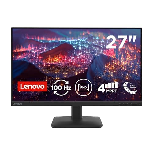 Image of Lenovo L27-41 Monitor 27 inch | FHD, 100 Hz, IPS, 4ms, 16:9, HDMI 1.4 - VGA | VESA mount 100 x 100 mm | Tilt | Raven Black