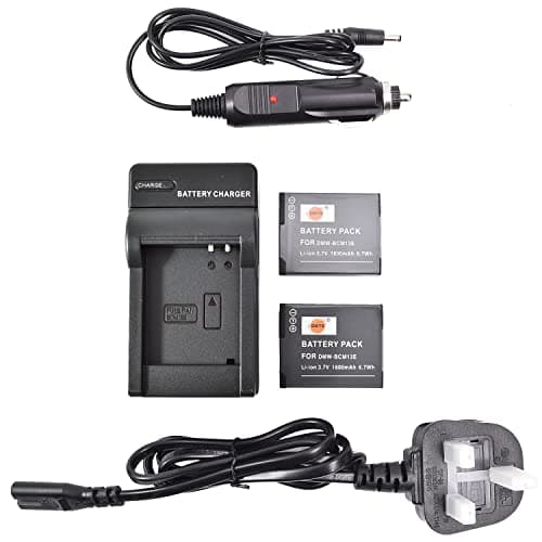 Image of DSTE 2pcs DMW-BCM13E DMW-BCM13PP Rechargeable Li-ion Battery + Charger DC145U Compatible with Panasonic Lumix DMC-FT5, DMC-TS5, DMC-TZ37, DMC-TZ40, DMC-TZ41, DMC-ZS27, DMC-ZS30 Digital Cameras