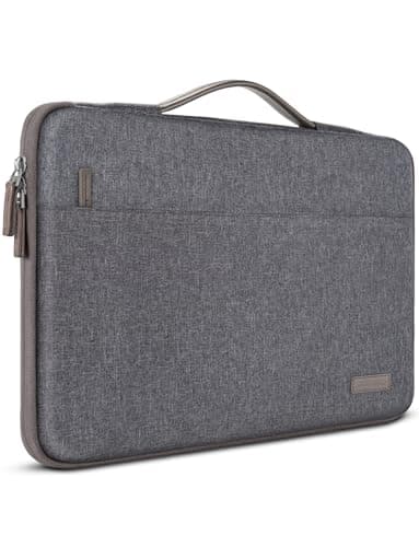 Image of DOMISO 14 inch Laptop Case Sleeve Protective Cover Compatible with 15 inch MacBook Air M4 M3 M2,MacBook Pro,14-15 inch HP Dell ASUS Chromebook,Waterproof Computer Cases Bag with Handle,Dark Grey