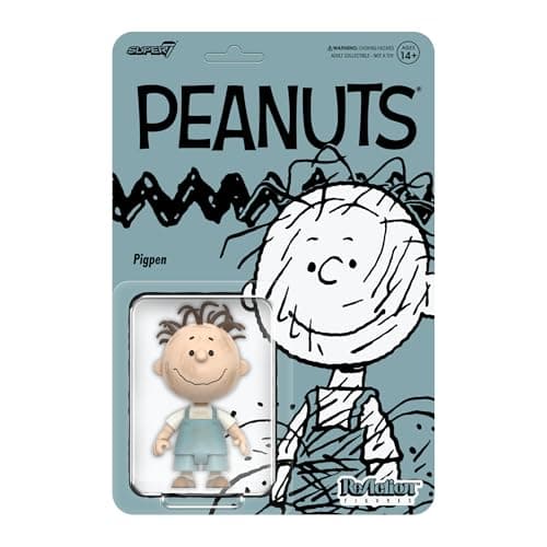 Image of SUPER7 Peanuts Reaction Figures Wave 08 Pigpen Action Figure