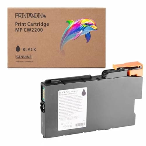 Image of PRINTANDINK CW2200 841365 160ML Black Ink Cartridges Compatible For Ricoh Gestetner/Lanier/Savin MP CW2200 CW2201 CW1200 CW1201 IM CW2200 1200 OEM Ink