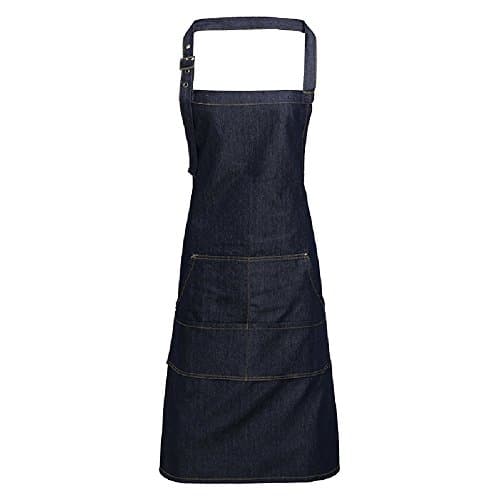 Image of Premier Jeans Stitch Bib Apron (One Size) (Indigo Denim)