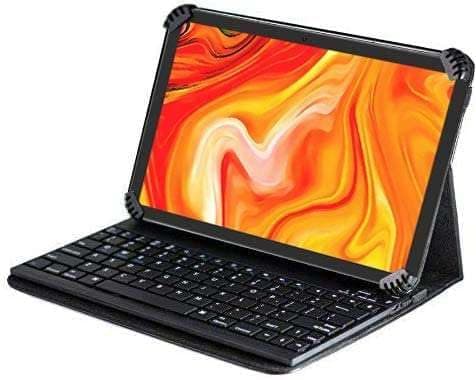 Image of Navitech Folding Leather Folio Case & Stand With Bluetooth Keyboard Compatible With The ASUS Chromebook 9.7" Tablet CT100PA