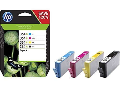 Image of HP N9J74AE 364XL High Yield Original Ink Cartridges, Black/Cyan/Magenta/Yellow, Multipack