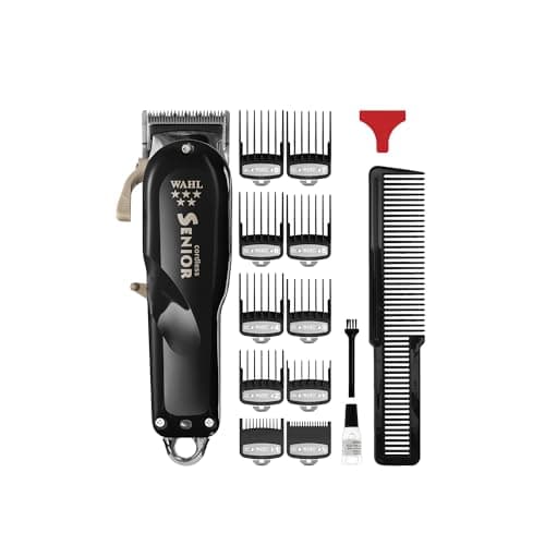 Image of Wahl 5 Star Cordless Senior Clipper, Professional Hair Clippers, Pro Haircutting Kit, Clippers for Thick Hair, Taper Lever, Fading, Close Cut, Powerful Motor, Cordless, Lightweight, Barbers Supplies