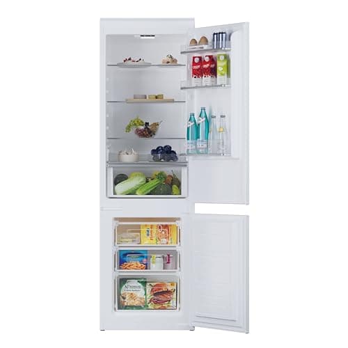 Image of Candy Integrated Fridge Freezer, E Rated, Static, 250L Total Capacity, White, 177x54x54.5cm - CBBML18EK