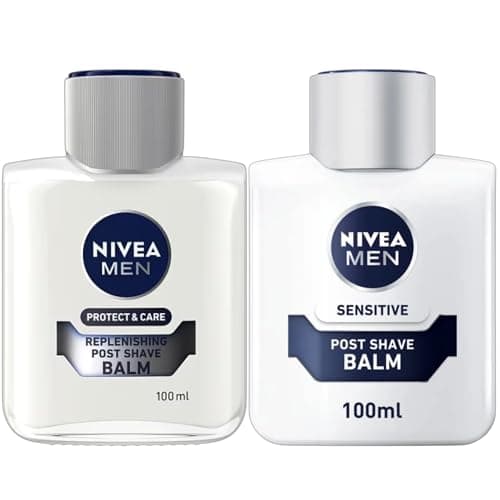 Image of Nivea Men Post Shave Balms 100ml | Replenishing & Sensitive | 2 Pack | Instant Irritation Relief | Click ‘Customise Now’ for Bulk Buy Options