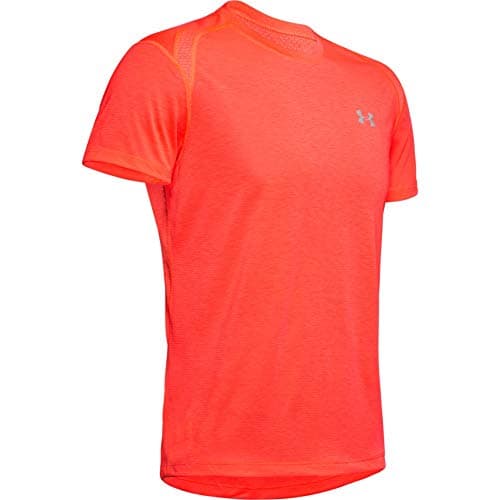 Image of Under Armour UA Streaker 2.0, Men's T Shirt with Tight Cut, Cool and Breathable Running Apparel for Men Men, Red (Beta Red/Beta Red/Reflective (632)), S