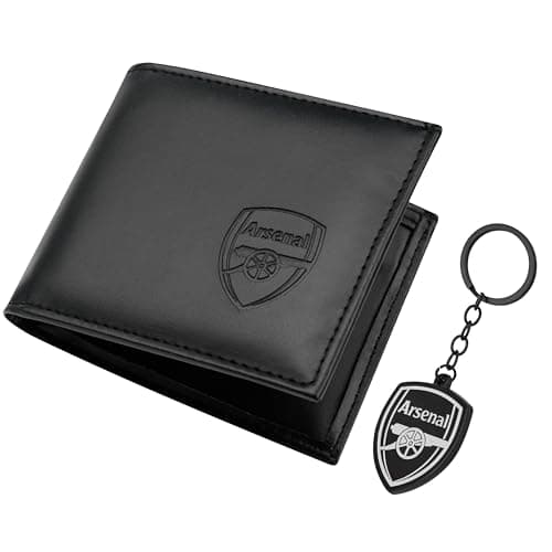 Image of Arsenal F.C. Sports Fan Wallet Accessories Set with Card Slots & Coin Pocket, Supporters' Gear - Football Gifts for Men