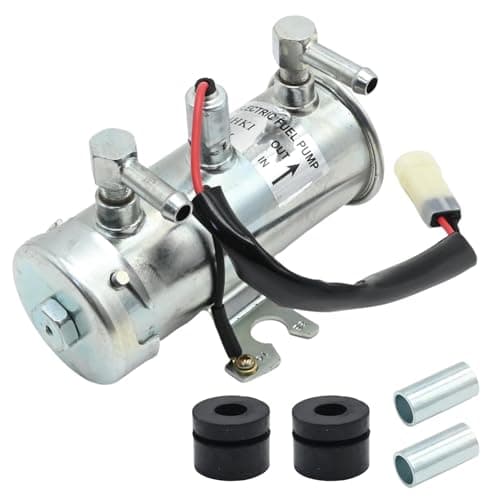 Image of Hoypeyfiy 12V Electric Fuel Pump, Universal Petrol Diesel Facet Red Top Style Self Priming Cylinder Pump for Car Van Engine Electric Pump