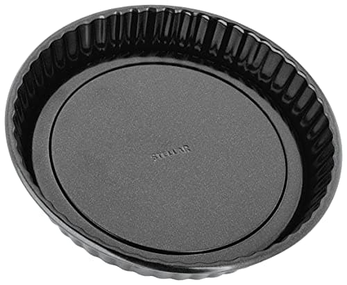 Image of Stellar Non-Stick 8" Flan Tin with Fluted Sides and Loose Base, Dishwasher Safe, 20cm x 3.5cm