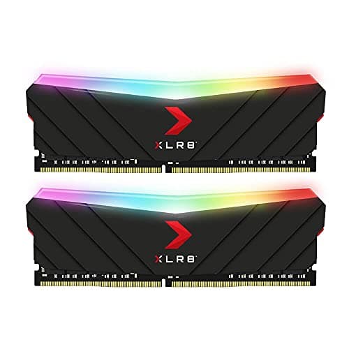 Image of PNY 16GB (2x8GB) XLR8 Gaming Epic-X RGB DDR4 4000MHz (PC4-32000) Desktop Memory RAM – (MD16GK2D4400018XRGB), Black