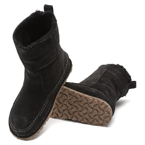 Image of Birkenstock Uni Lahati Suede Leather Boots, Black, 26.0~28.0 cm